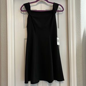 Teeze Me skater mini dress- black